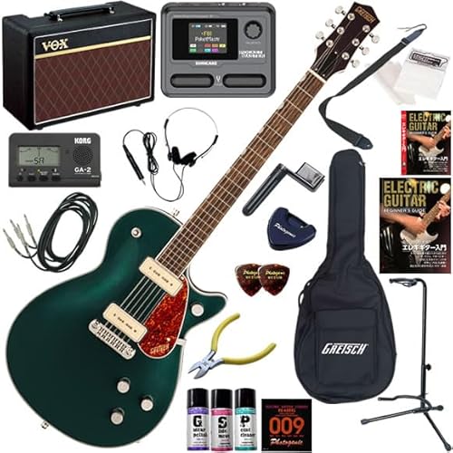 グレッチ エレキギター初心者入門 VOX Pathfinder10とマルチエフェクターが入ってる完璧21点セット G5210-P90 Electromatic/CGR(キャデラックグリーン)