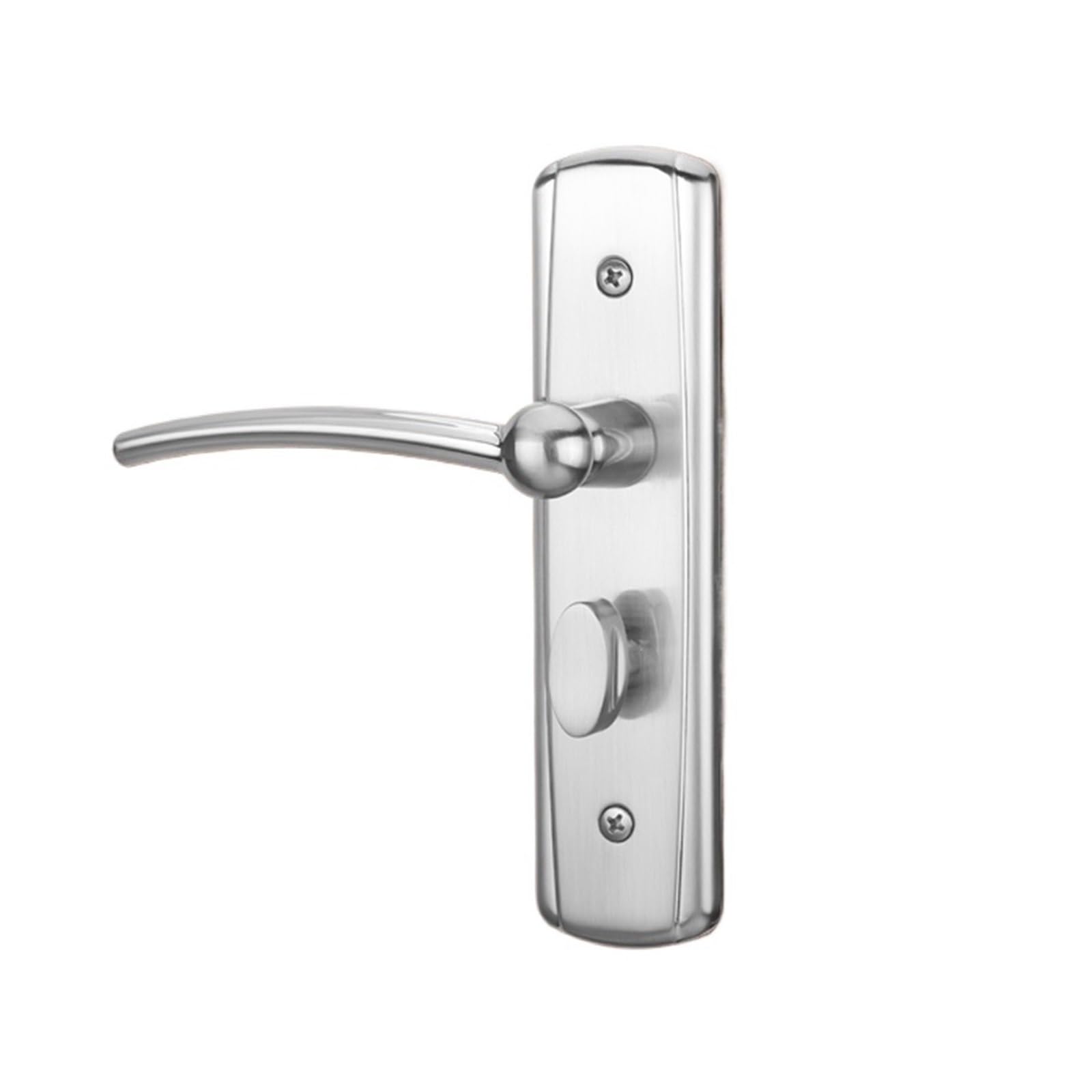 Serrure de porte intérieure en bois moderne nickel brossé avec poignée simple