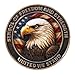Saluting Soldier & Liberty Eagle Veterans Challenge Coin Honoring All Who Served Memorial Medallion Tribute Token for Service & Sacrifice Commemorative Military Keepsake Gift for Men & Women