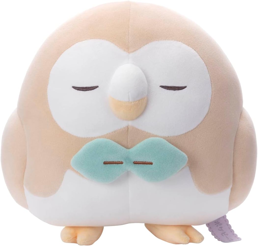 タカラトミーアーツ(TAKARATOMY A.R.T.S) ポケットモンスター ポケモン ポケピース (おやすみVer.) モクロー ぬいぐるみ 高さ約23cm