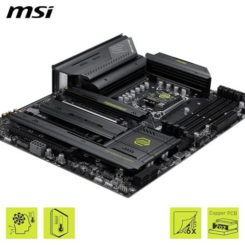 Image of MAG Z890 Tomahawk WiFi II Motherboard, ATX - Supports Intel Core Ultra Processors (Series 2), LGA 1851 - DDR5 Memory Boost 4 x DDR5 (9200+ MT /s OC), 1 x PCIe 5.0 x16, 1 x M.2 Gen5, 5G LAN, Wi-Fi 7