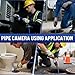Self-Leveling Sewer Camera with Locator, Drain Cameras 250ft, Plumbing Camera with Keypad, 10
