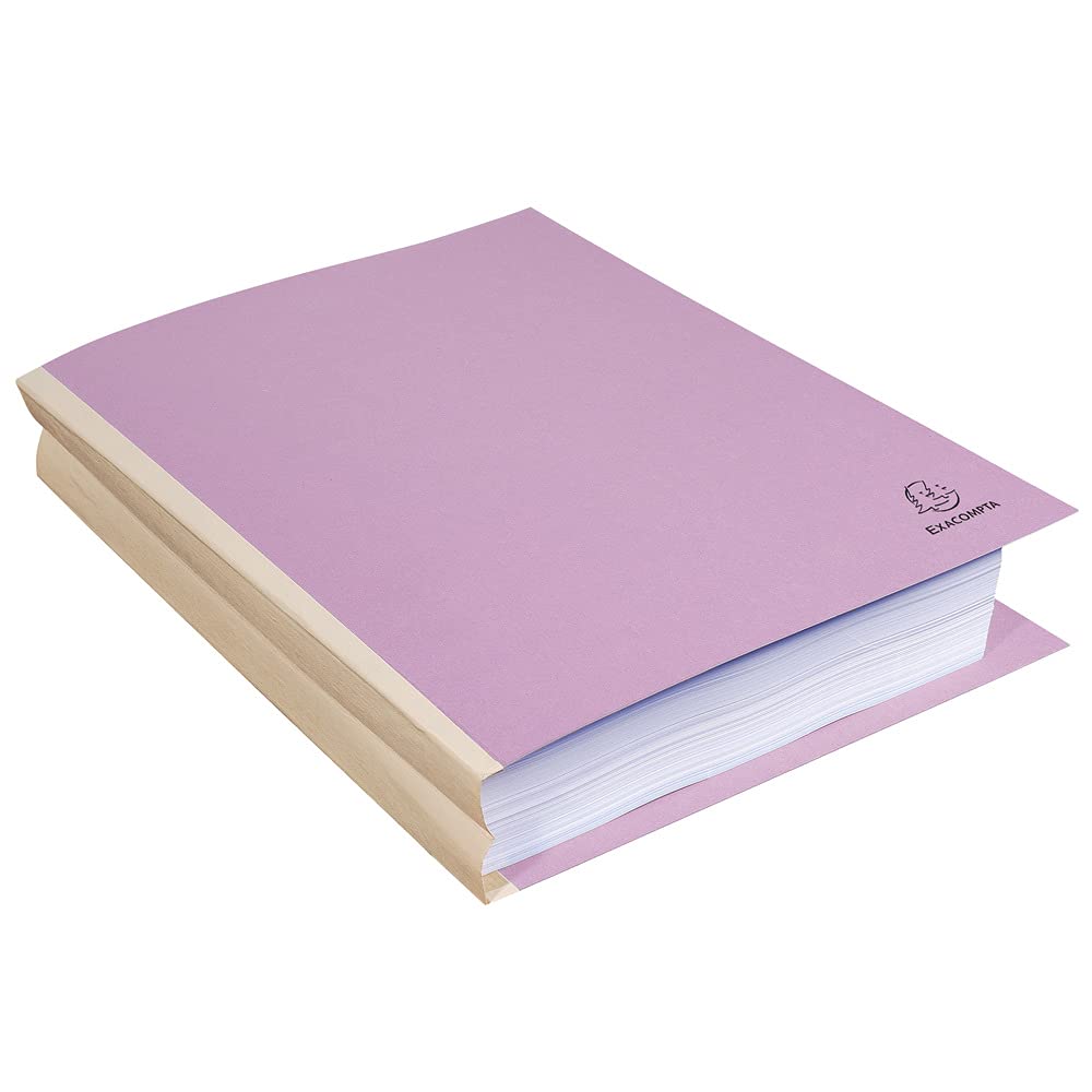 Exacompta 25 Chemises Rigides à soufflet Forever® Ange Bleu Assorties