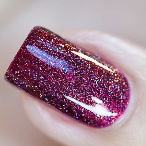 Image of ILNP Rogue - Glowing Crimson Holographic Nail Polish