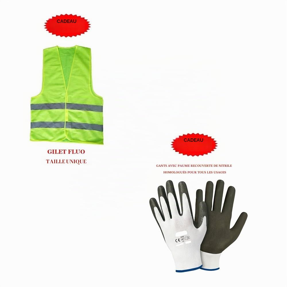 KIT DE RÉPARATION DE PNEUS Liquide KIT DE GONFLAGE ET DE RÉPARATION Automatique avec Pompe À AIR ÉLECTRIQUE ET Liquide D'ÉTANCHÉITÉ 450 ML pour Voitures, VUS, Vans, Motos