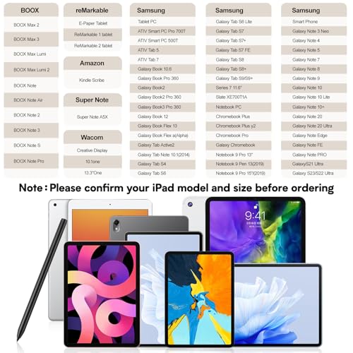 Magnetic Stylus Pen for Remarkable 2 Pen Replacement with Soft Digital Eraser + 5 Tips, Digital Stylus Alternative Marker Plus, 4096 Pressure Sensitivity, Not for Apple Devices