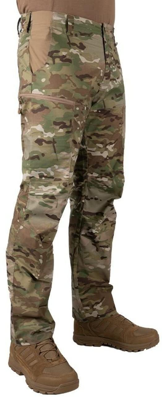 LA Police Gear Men's Water Resistant Poly/Cotton BFE Tactical Stretch Pant - Athletic Fit Multicam 44W / 30L