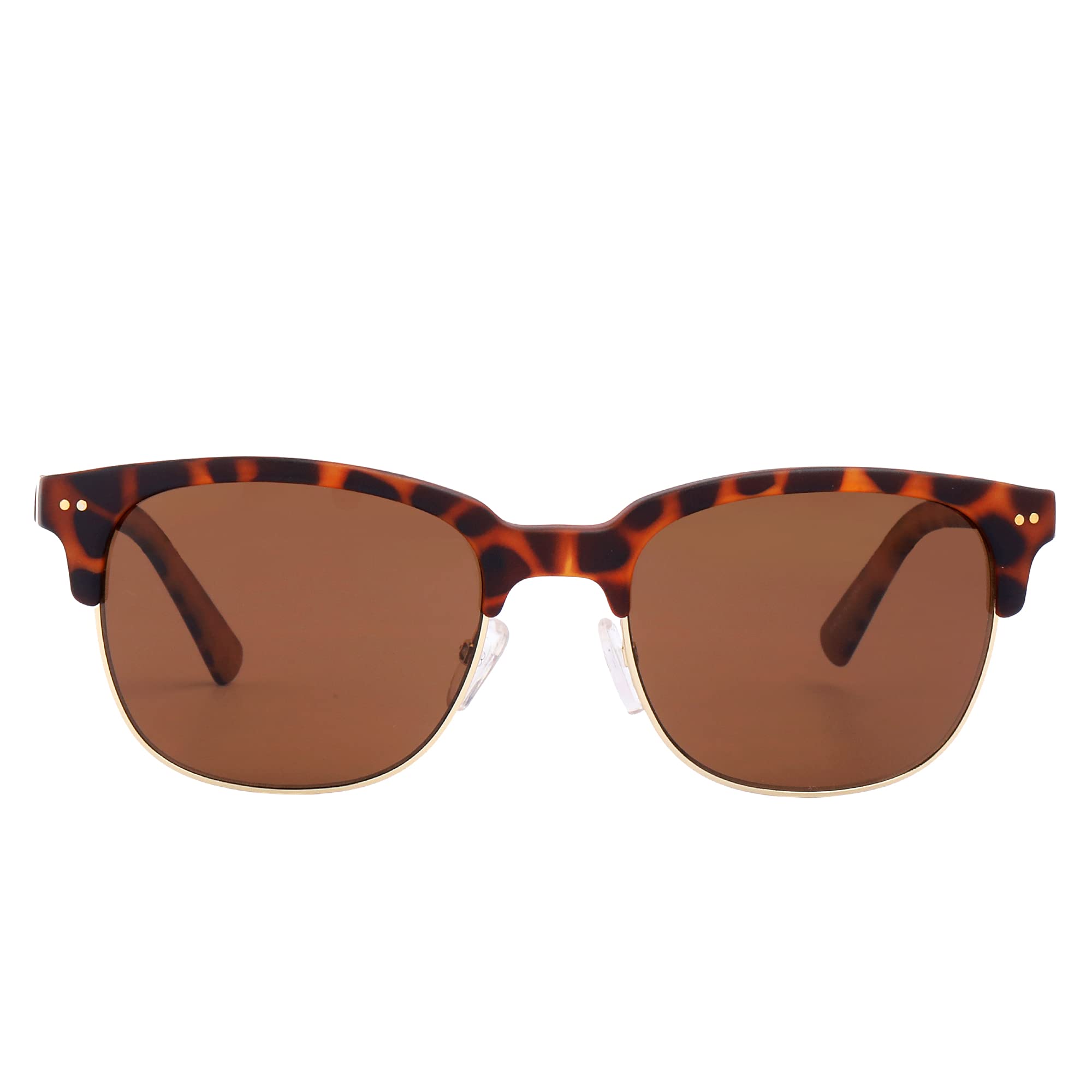 BANANA REPUBLIC MAN RECTANGULAR SUNGLASSES PATTERN CORAL FRAME BROWN LENS (MEDIUM)