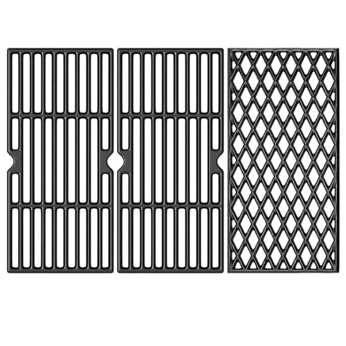 Image of SafBbcue Grill Replacement Parts for dyna-glo 3 Burner DGH373CRP-D DGF371CRP-D Grills, Cast Iron Grill Grates, Grill Parts Kit for Dyna-Glo Grill