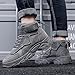 Men's Fashion Work Boots Soft Sole Tactical Military Boots Non Slip Combat Boots Mid Top Ankle Shoes for Men Dark Grey Size 10
