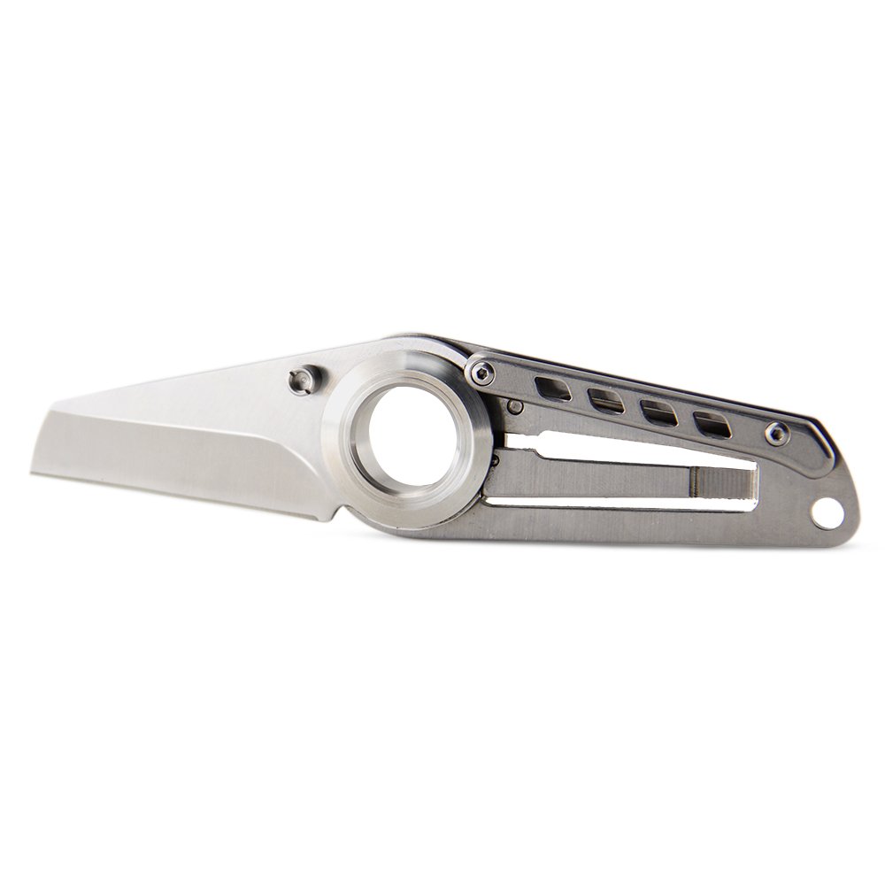 BELK [O-ring] Serie - Small-Scale 5.5-In Open Length Knife, Finger Control, Stainless Steel Handle, Flat Edge
