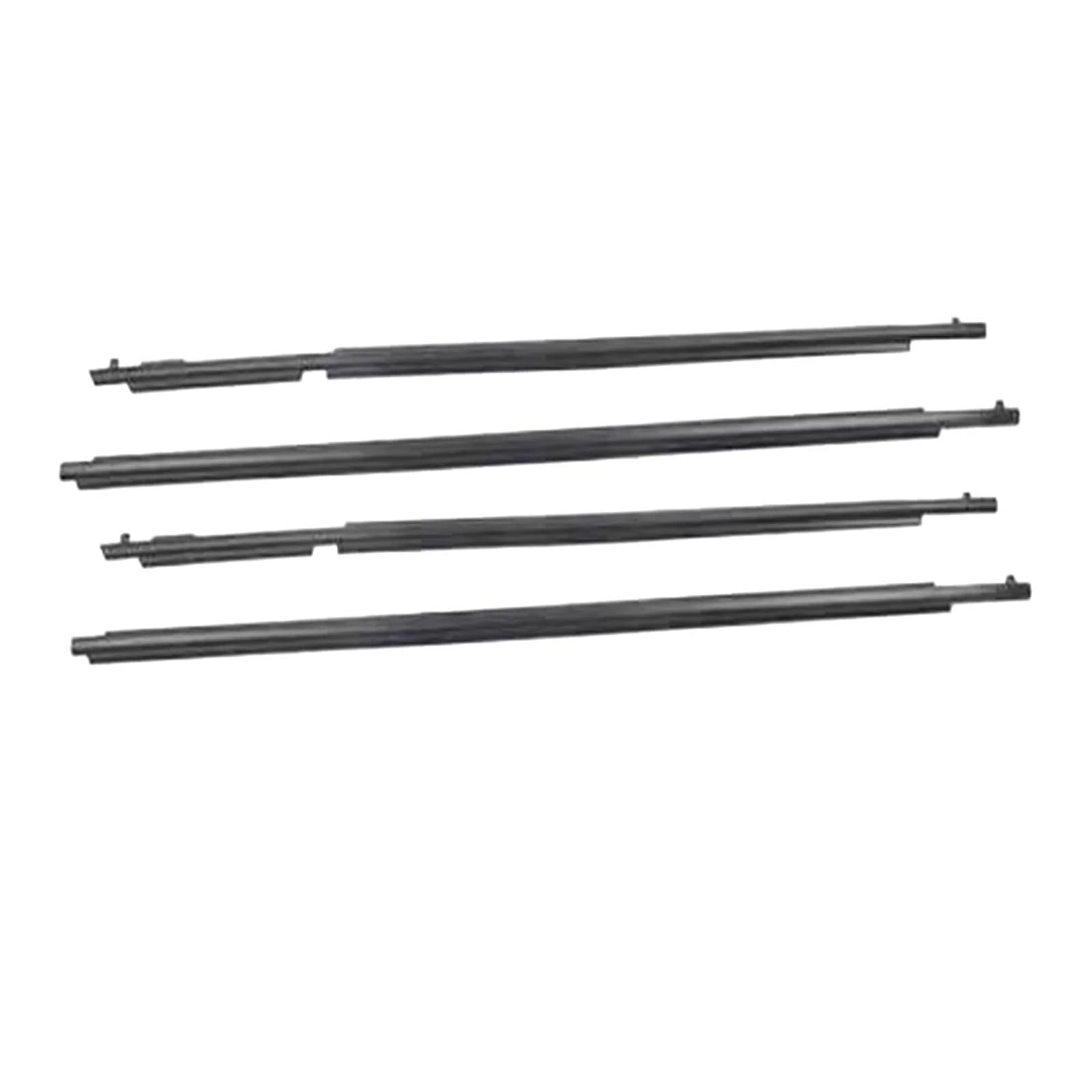Rvify Lc150 Black Edge Trim 4Pcs Fit For Prado Lc120 2003-2009 Lc150 2010-2019 75711-60061 Car Window Moulding Trim Weatherstrip Seal Belt(Lc150 Black)