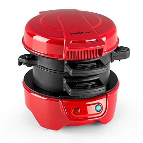 Morning Glory - Sandwichmaker, Burgermaker, 600 Watt, antihaftbeschichtete Kochplatte, Muffins, Bagels, Sandwiches, Burger-Patties,