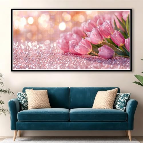 Diamond Painting Kit Complet 5D paysage avec strass carré pour broderie adulte