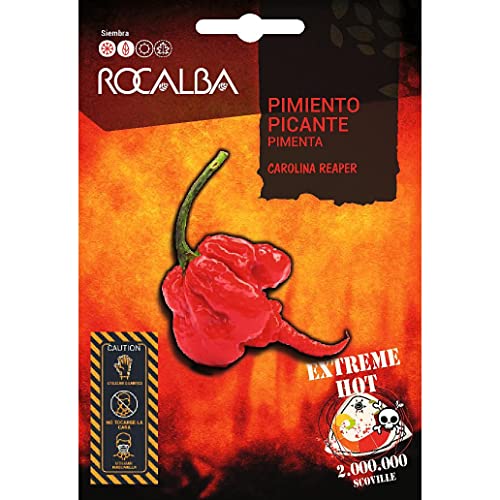 Semillas Pimiento Picante Carolina Reaper Rocalba Cover
