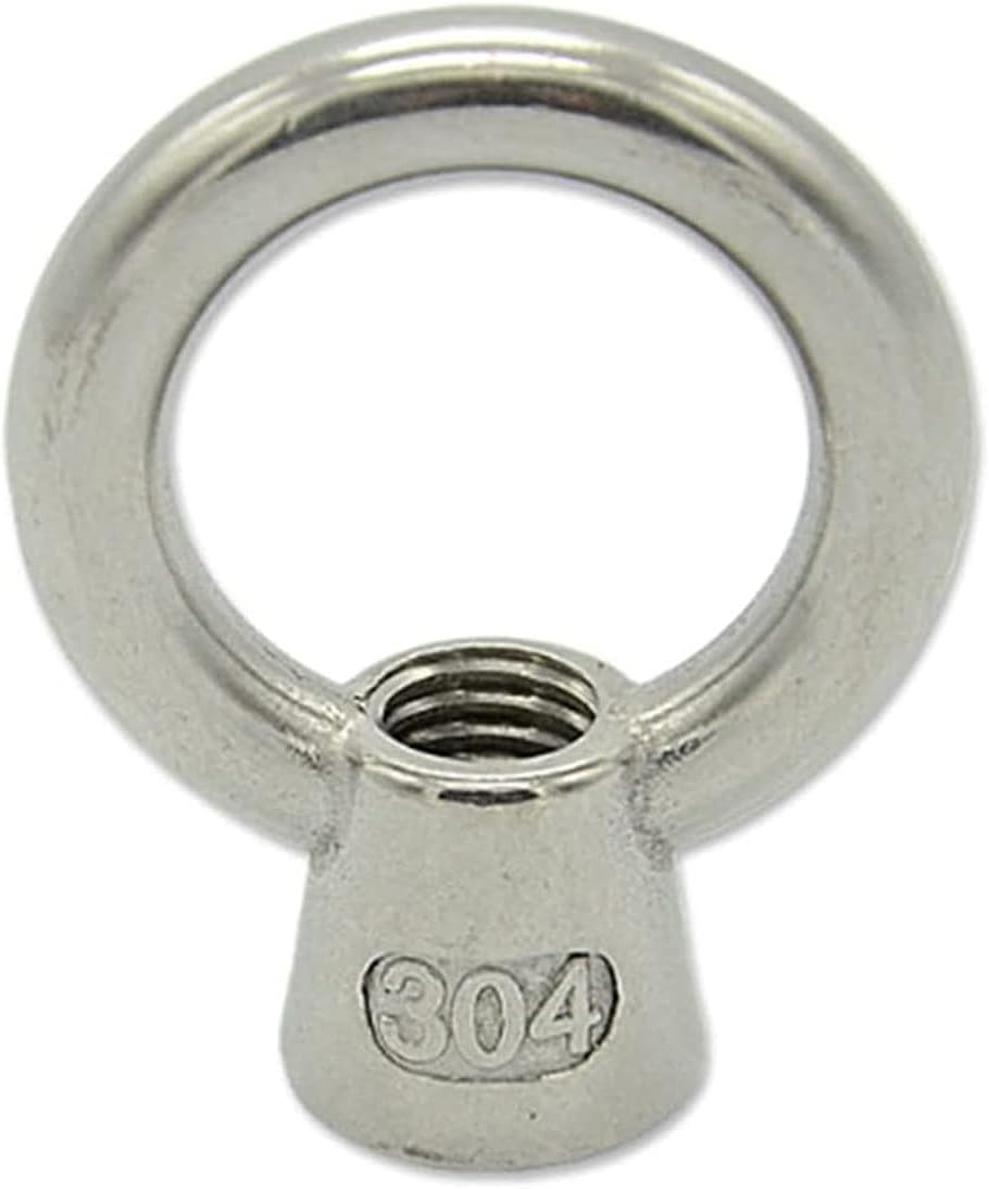 304 Stainless Steel Threaded Nut Fastener M6-M24 Round Ring Shape Lifting Eye Nut Suitable for Infrastructure Projects,M24