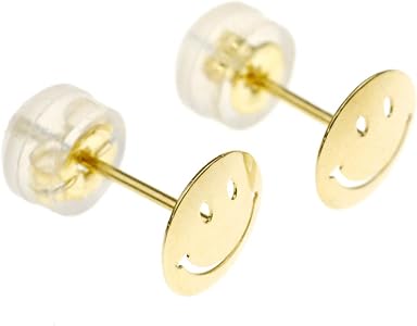 【Mii】K18 スマイルモチーフ　ピアス K18/Pt「にこちゃん」ピアス(片耳用)｜【オレフィーチェ
