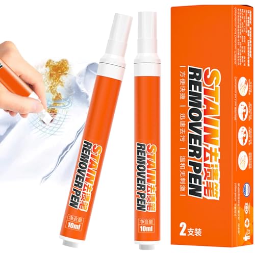 Canollo 2 lápices quitamanchas – cada uno de 10 ml, lápiz para manchas para ropa de viaje, portátil, quitamanchas, bolígrafo quitamanchas instantáneo, para una variedad de ropa de tela