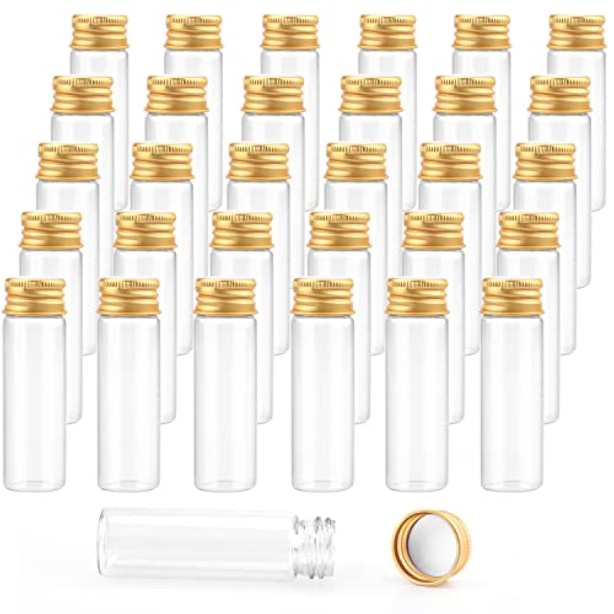 30 Pack 15ml Glass Bottles