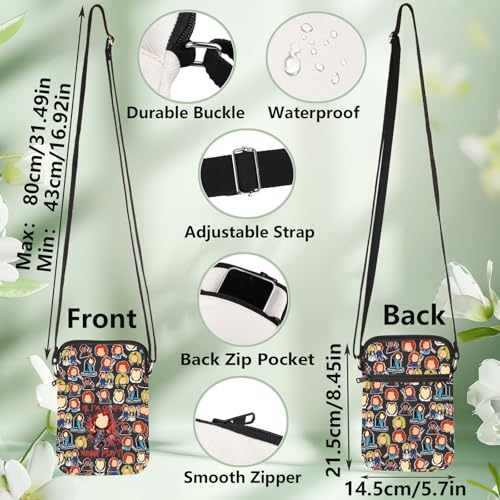 WZMPA Killer Doll Bride Fans Crossbody Bag Horror Gift Wanna Play Don't Call Me Sweetie Shoulder Bag Evil Doll Merchandise2