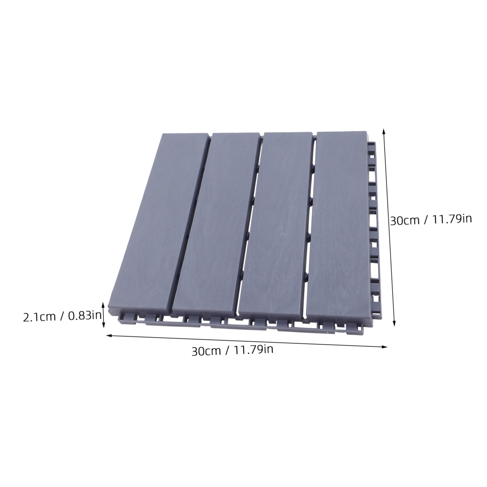NUOBESTY 6 Baldosas de Suelo Diseño Antideslizante de Patio de Pp de Patio y Fácil Instalación para Terraza y Baño Exterior