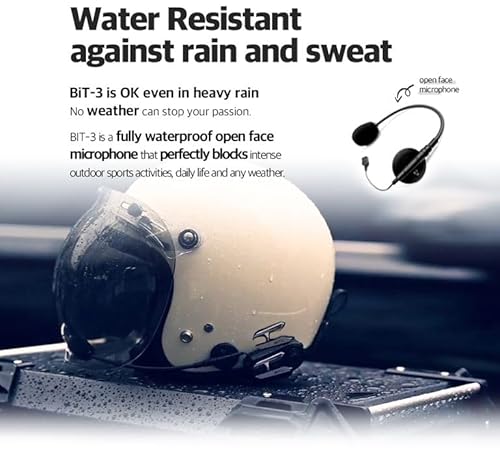 Chatterbox! Bit-3 Bluetooth Helmet Communicator | Bluetooth For Audio | Universal Pairing 2 Riders | Stereo Headset, Boom & Ffm Mic | Ip54 | Fm Radio | Motorcycles Snowmobiles Utv Atv Snowboarding thumb #4