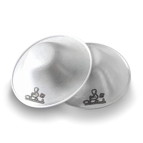 Miniatura 8 de The Original Silver Nursing Cups  Protectores de pezones para lactancia recién nacido  Cubiertas para pezones  Productos esenciales para recién