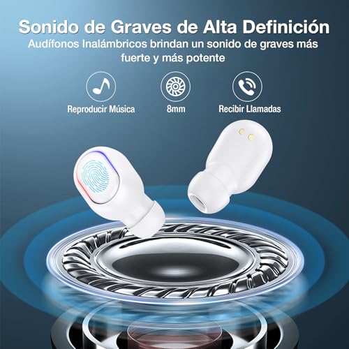 -audifonos-y-bocinas, Wireless audifonos blancos Marca 1 Hora (2)