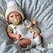 BABESIDE Lifelike Reborn Baby Dolls Dara - 17 Inch Realistic-Newborn Baby Doll Girl Handmade Real Life Baby Dolls with Clothes and Toy Accessories Gift for Kids Age 3+