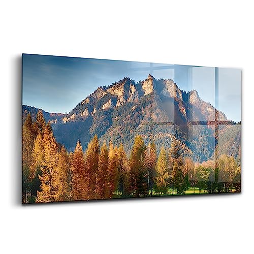 Verre d'art pour l'intérieur Wallfluent montagnes paysage salon