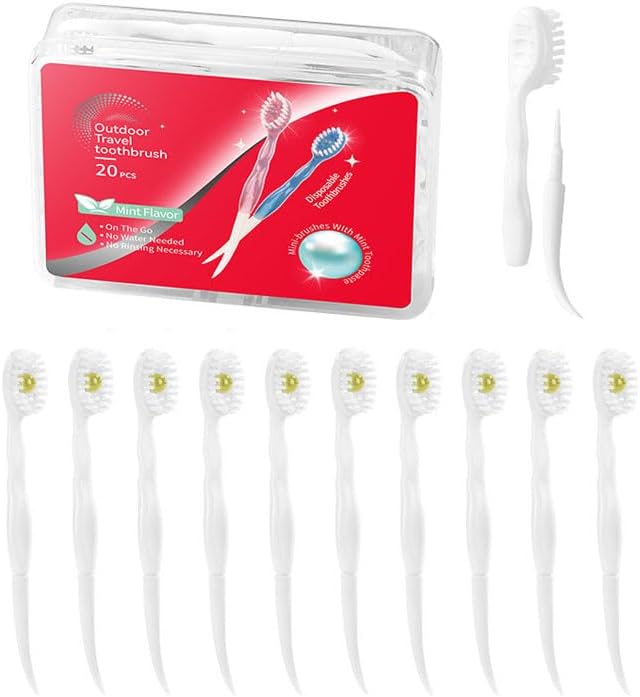 Mini Brushes-Disposable Toothbrushes Portable for Work or Trave