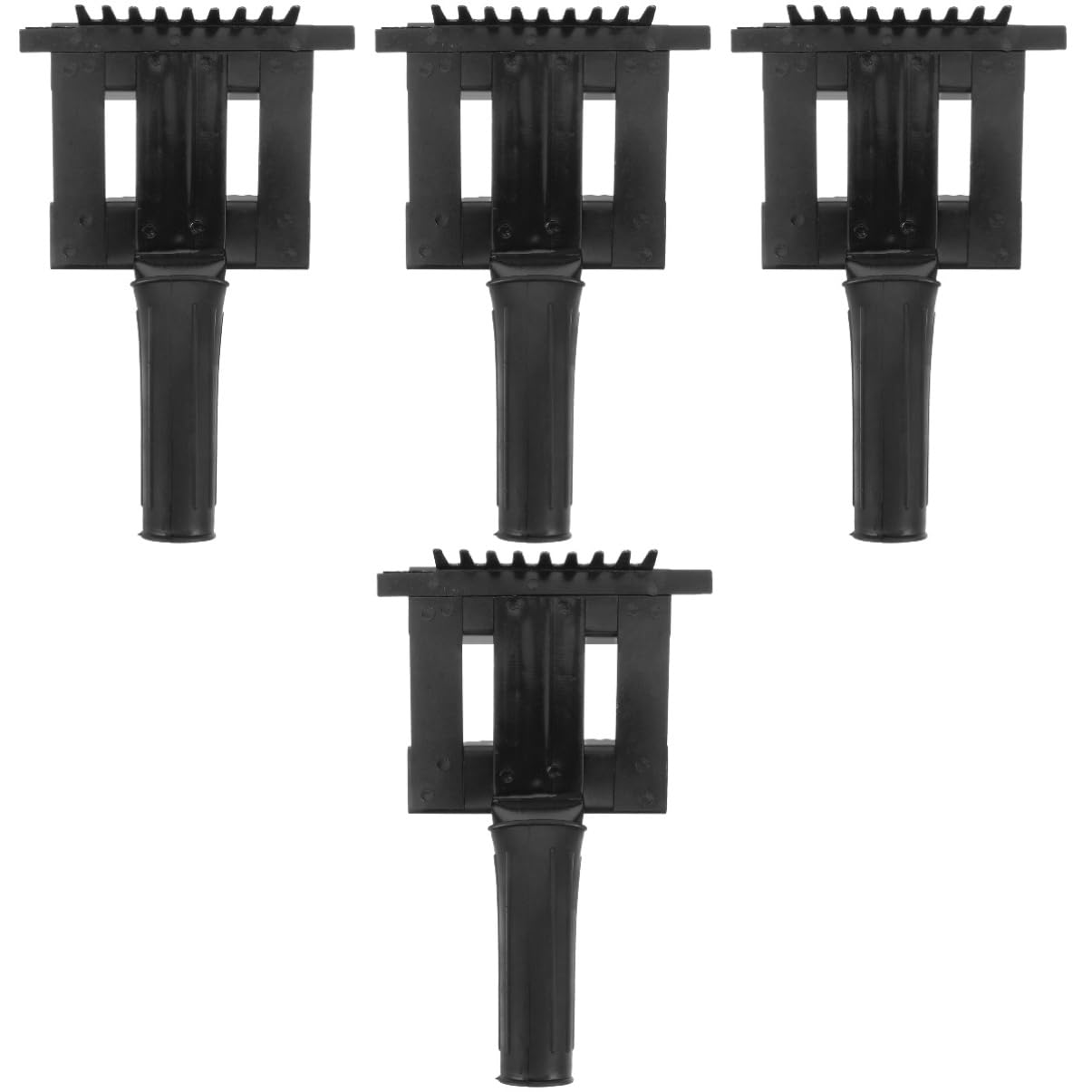 VANZACK 4pièces Peigne De Toilettage Pour Chevaux Râteau Pour Chevaux Et Brosse Anti-saleté Pour Animaux De Conception Ergonomique Et Légère
