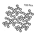 Mipcase 100pcs Dart O-Rings Kit for Accessories Black Rubber Gasket Non-Slip Rod Washer for Rod Pad