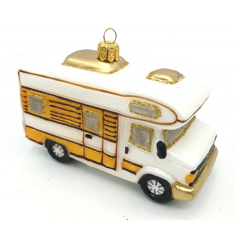 Christbaumfigur, Camper Van, 11 x 5 cm - Glas, Weihnachten
