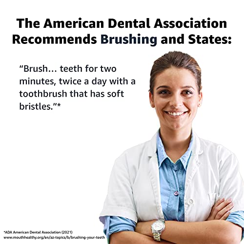 Amazon Basics Corded Electric Pulsating Deep Cleaning Toothbrushes With Soft Bristles, 2 Count, Assorted Colors #TOP3