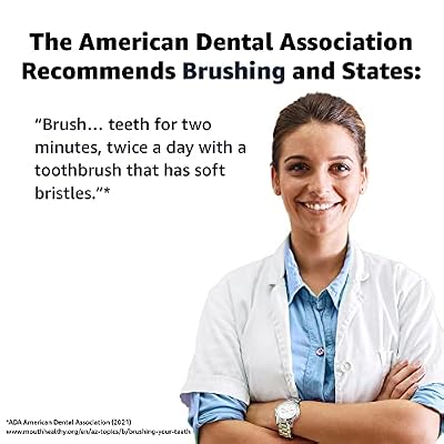 Amazon Basics Soft Electric Toothbrushes for Adults, Pulsating Deep Cleaning, Plaque Removal, Sensitive Gums, Battery Powered, Soft Bristles, 2 Count, Assorted Colors