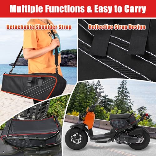 Bolsa Organizadora Bajo Asiento para Scooter Ruckus Roja miniatura 2