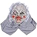 TOYANDONA Bambola Maschere di Halloween Mostro Testa Maschera Volto Insanguinato Copertina Horror Spaventoso Costume Cosplay Casa Stregata Oggetti di Scena Bomboniere di Halloween
