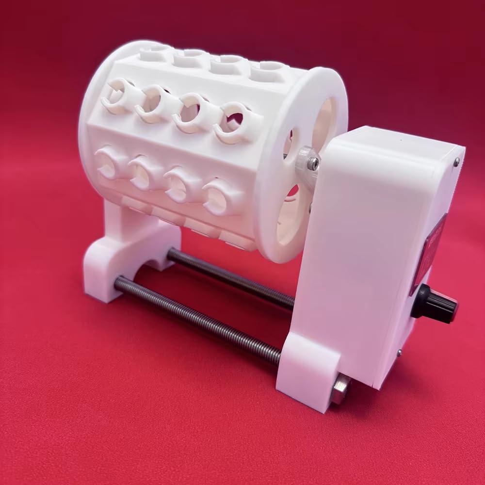 Toplionace Mini Agitatore Vortex da Laboratorio Fai da Te a 32 Tubi, Dispositivo di Miscelazione Rotante per Provette da Centrifuga da 1,5mL e 2,0mL, Velocità Regolabile 20-100 Giri/Min