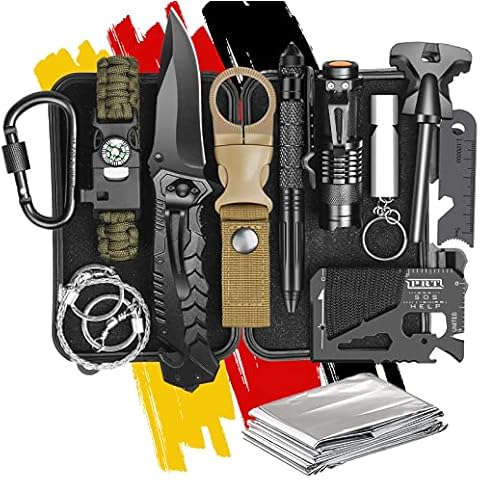 Männer Geschenke für Ihn Partner Papa - Valentinstag Survival Kit Geschenke für Freund Ehemann die Alles Haben, Outdoor Survival Ausrüstung für Camping Abenteuer, Bruder Teenager Geburtstagsgeschenk Cover