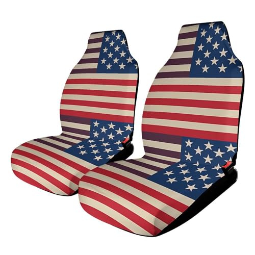 Housse de siège de voiture motif drapeau américain universelle et durable pour protection auto