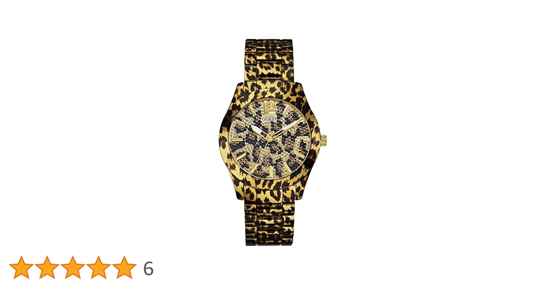 Guess ヒョウ柄 腕時計 Amazon | GUESS Ladies Sport Animal Print 40mm Watch – Glitz