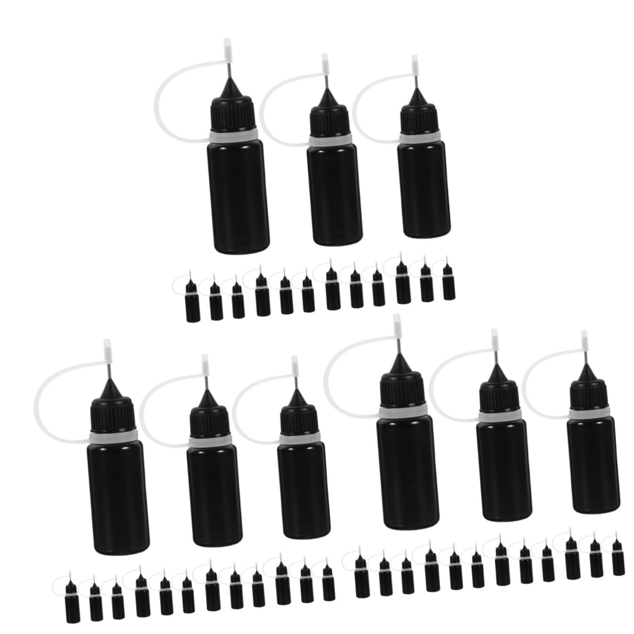 iplusmile 90stücke Präzisions-kleberflaschen Mit Feiner Spitze Nachfüllbare Flaschen Für Öl Für Diy-projekte Und Kreative Anwendungen