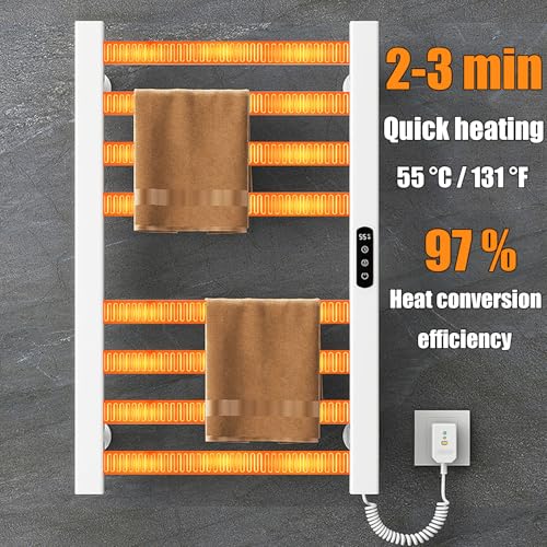 Toallero de baño programable para secar toallas con línea derecha 6