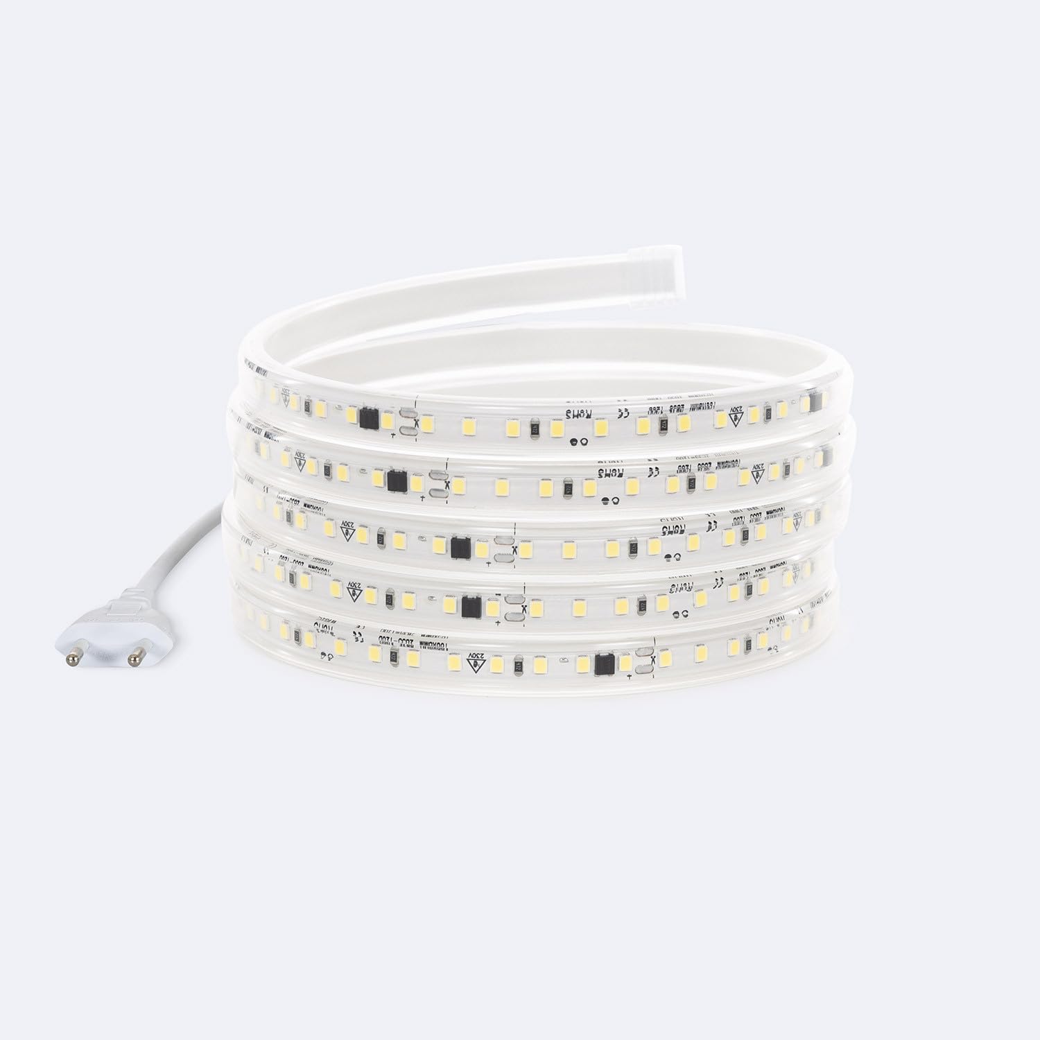 LEDKIA Tira LED Regulable 220V SMD Autorrectificada 120 LED/m 10W/m 1000lm/