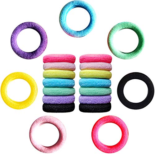 image for APPMOO 200 PCS Seamless Hair Ties for Girls Kids, High Elastic Hair Ba