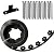 Landscape Edging Kit Black 20 ft Lawn Edging Include 20 Spikes, 2 in Tall Plastic Garden Edging Border for Landscaping, Flower Gardens, Lawn (Black-20ft)