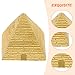 TUESMEILL Egyptian Pyramid Statue, 2pcs Mini Resin Pyramid Model Egypt Souvenirs Figurine Sculpture for Aquarium Terrarium Zen Sand Table Decor