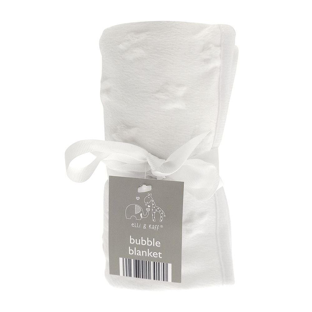 Elli & Raff White Star Bubble Blanket,