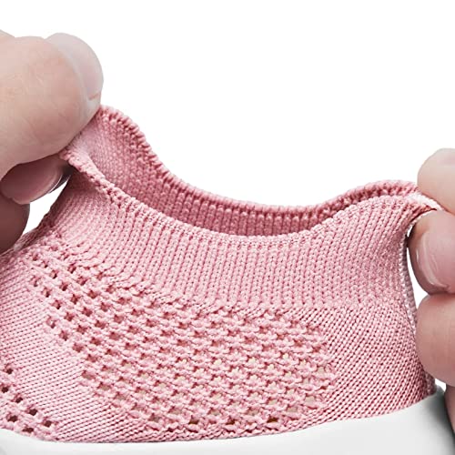 Image of Eashi Baby Boy Girl Non-Skid Indoor Infant Walking Shoes Breathable Warm Elastic Sock Shoes with Memory Sole Protect Toes Outdoor Sneakers
